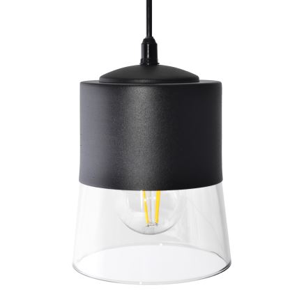 Chandelier on a string FERGIE 1xE27/15W/230V black