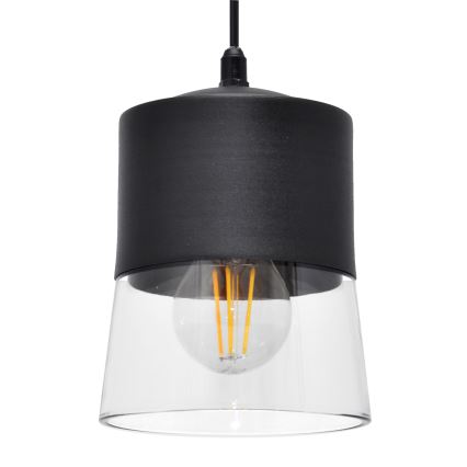 Chandelier on a string FERGIE 1xE27/15W/230V black