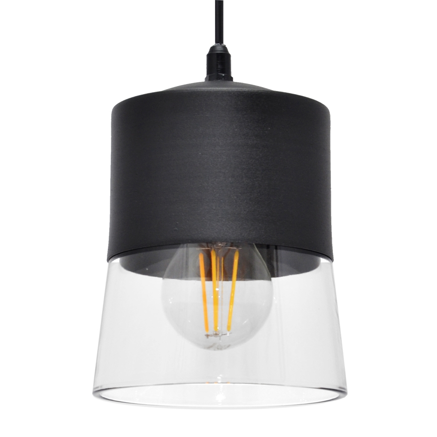 Chandelier on a string FERGIE 1xE27/15W/230V black