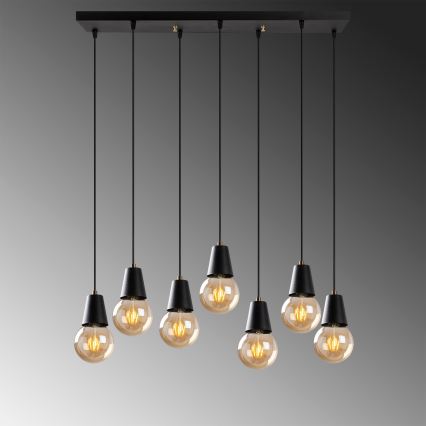 Chandelier on a string FES 7xE27/40W/230V