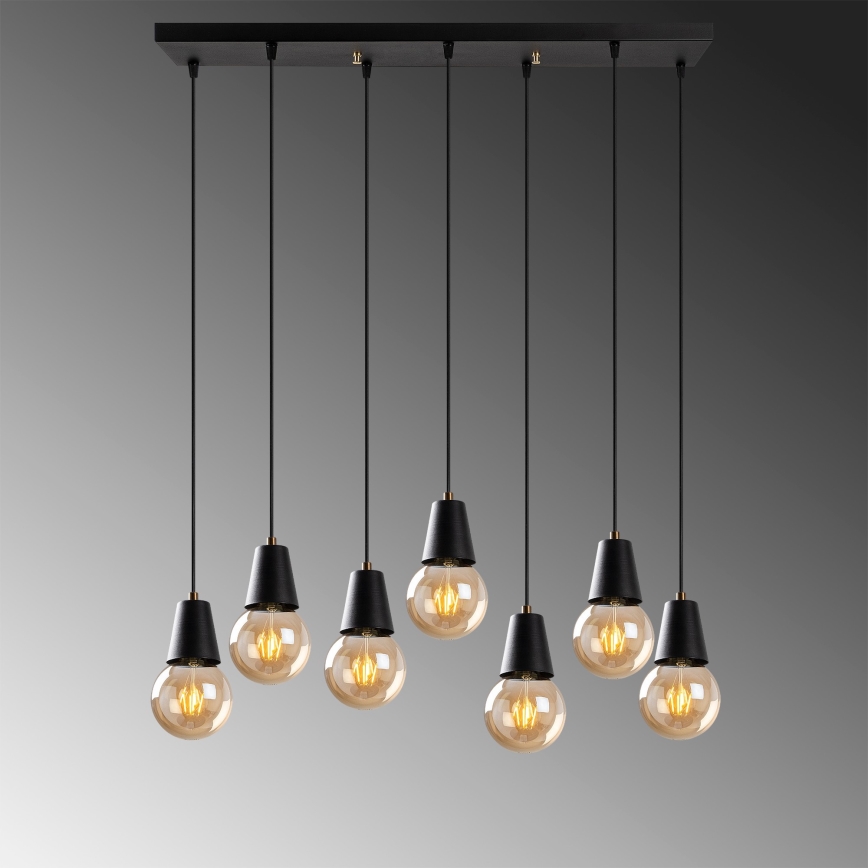 Chandelier on a string FES 7xE27/40W/230V