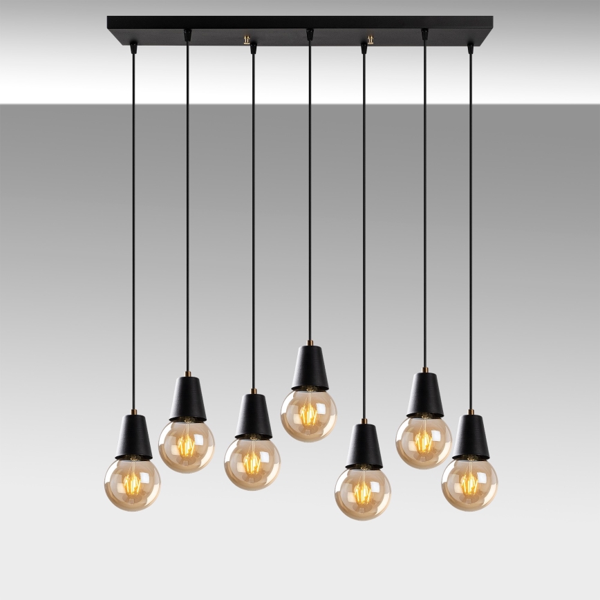 Chandelier on a string FES 7xE27/40W/230V