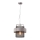 Chandelier on a string FIBA 1xE27/60W/230V silver/black