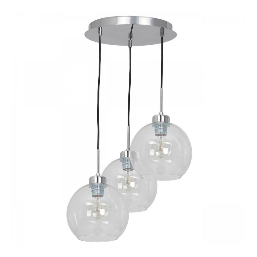 Chandelier on a string FILL 3xE27/60W/230V round