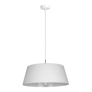 Chandelier on a string FIONA 1xE27/60W/230V ø 48 cm white