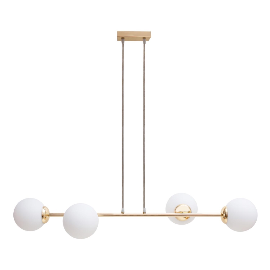Chandelier on a string FIRA 4xE27/60W/230V gold