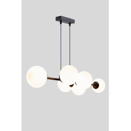 Chandelier on a string FIRA 5xE27/60W/230V black
