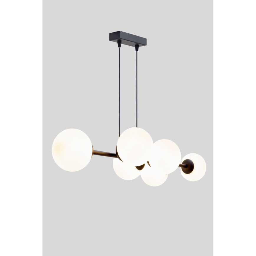 Chandelier on a string FIRA 5xE27/60W/230V black