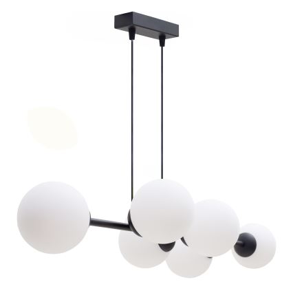 Chandelier on a string FIRA 5xE27/60W/230V black