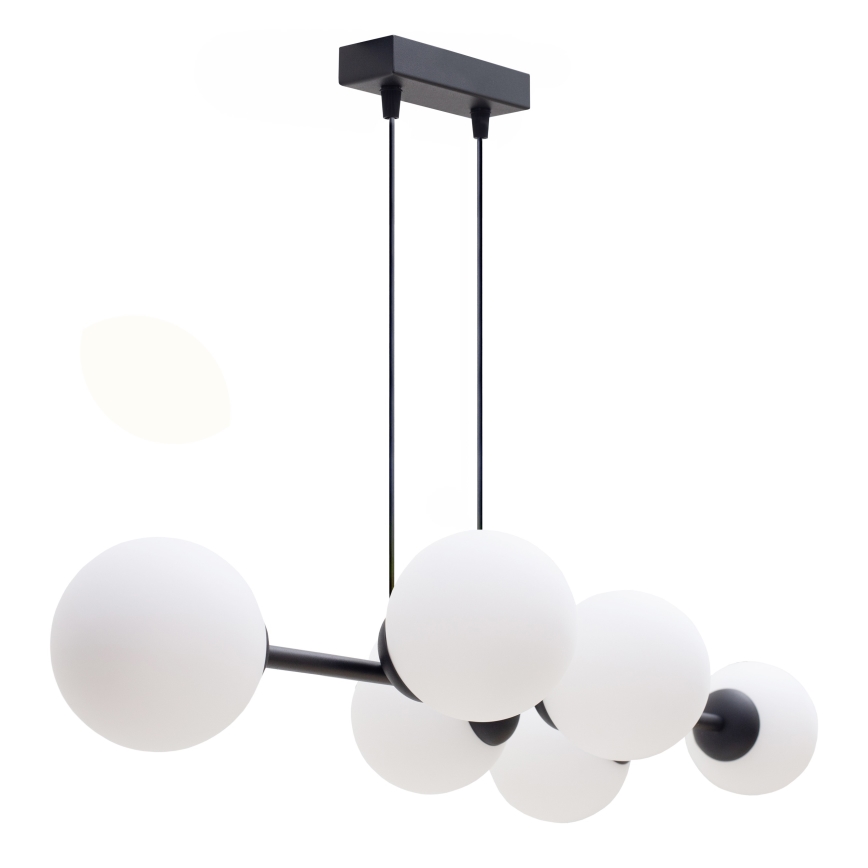 Chandelier on a string FIRA 5xE27/60W/230V black