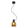 Chandelier on a string FIRE 1xE27/9W/230V brown/black