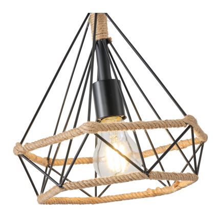 Chandelier on a string FLARE 1xE27/15W/230V d. 25 cm beige