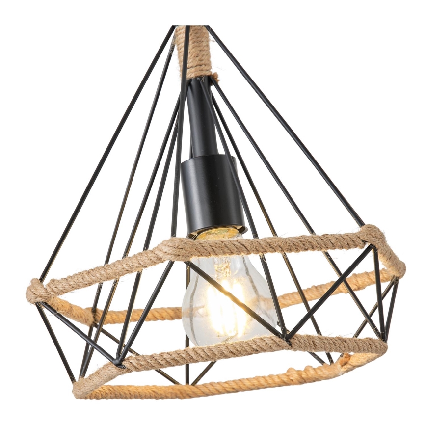 Chandelier on a string FLARE 1xE27/15W/230V d. 25 cm beige