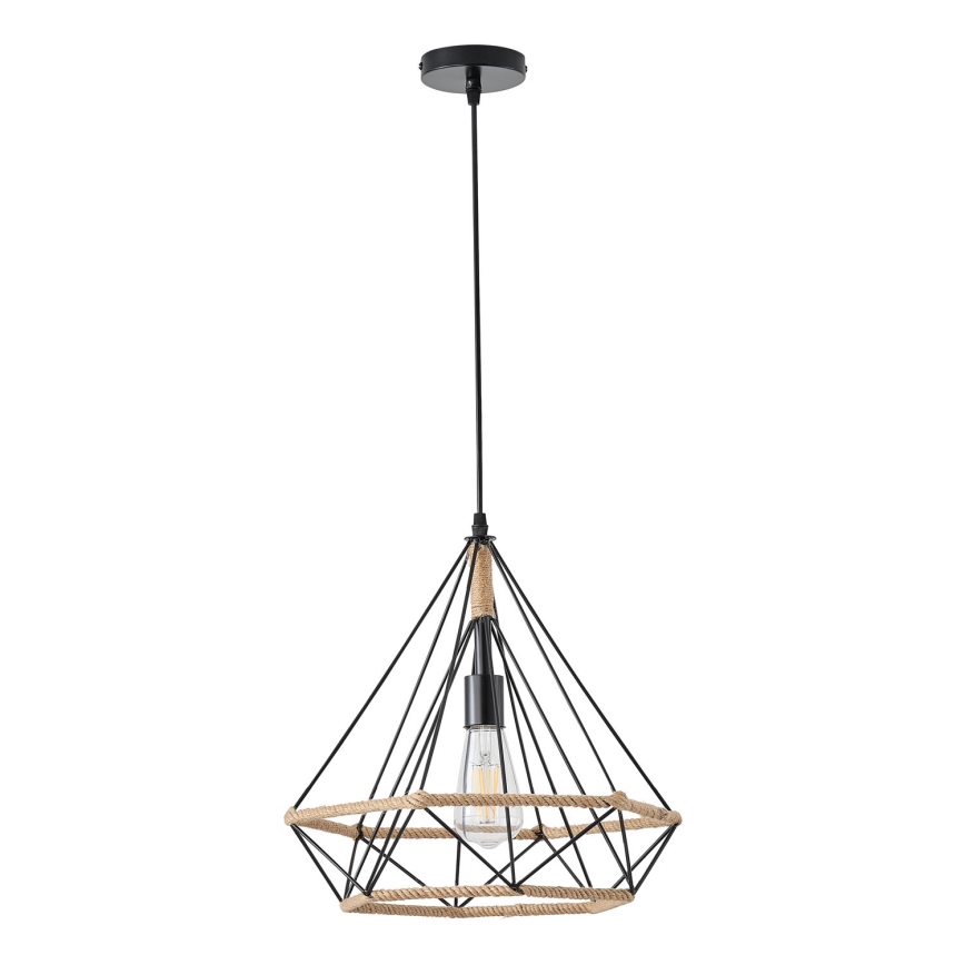 Chandelier on a string FLARE 1xE27/15W/230V d. 38 cm beige