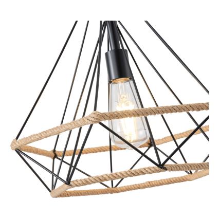 Chandelier on a string FLARE 1xE27/15W/230V d. 38 cm beige