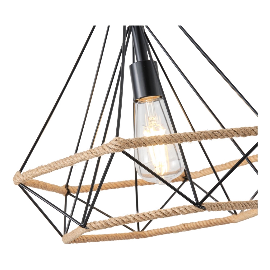 Chandelier on a string FLARE 1xE27/15W/230V d. 38 cm beige