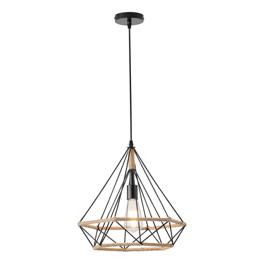 Chandelier on a string FLARE 1xE27/15W/230V d. 38 cm beige