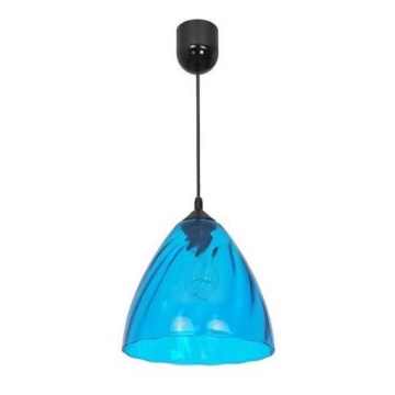 Chandelier on a string FLASH 1xE27/60W/230V blue