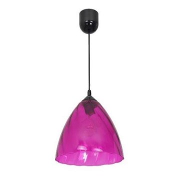 Chandelier on a string FLASH 1xE27/60W/230V pink