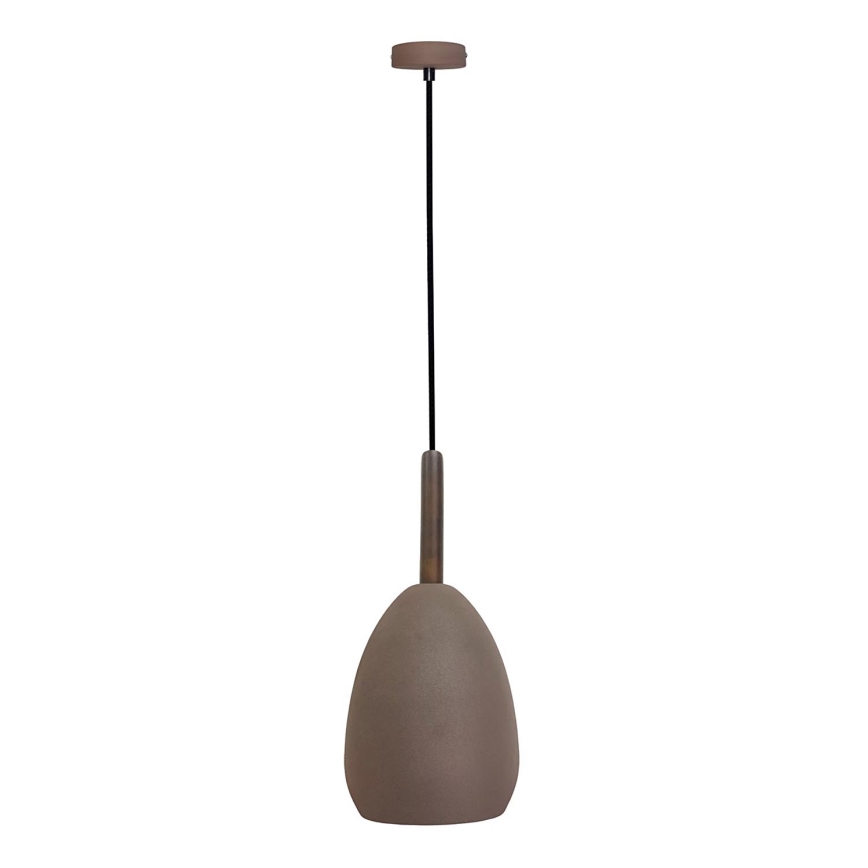 Chandelier on a string FLEN 1xE27/40W/230V d. 16 cm brown
