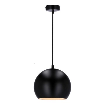 Chandelier on a string FLEN 1xE27/40W/230V d. 20 cm black