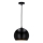 Chandelier on a string FLEN 1xE27/40W/230V d. 20 cm black