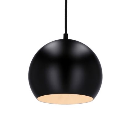 Chandelier on a string FLEN 1xE27/40W/230V d. 20 cm black