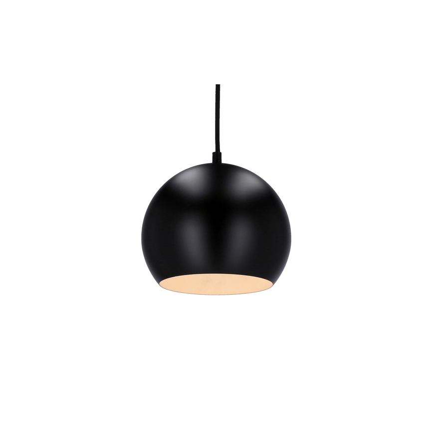 Chandelier on a string FLEN 1xE27/40W/230V d. 20 cm black