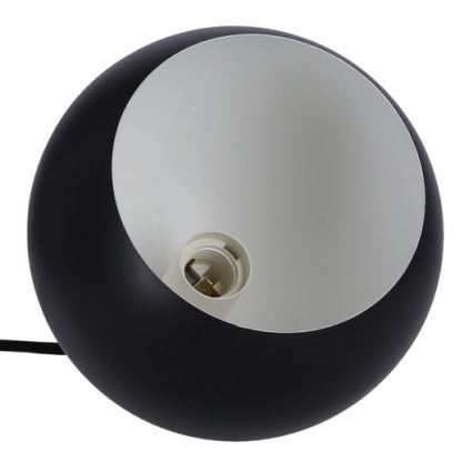 Chandelier on a string FLEN 1xE27/40W/230V d. 20 cm black