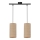 Chandelier on a string FLERI 2xE27/60W/230V rattan