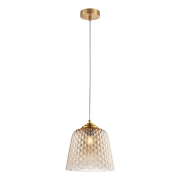 Chandelier on a string FLUID 1xE27/11W/230V beige/golden