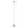 Chandelier on a string for 1-phase rail system CONO 1xE27/15W/230V black/beige