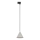 Chandelier on a string for 1-phase rail system CONO 1xE27/15W/230V black/grey