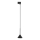 Chandelier on a string for 1-phase rail system CONO MINI 1xGU10/10W/230V black