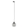 Chandelier on a string for 1-phase rail system CUBUS 1xE27/15W/230V black/smoky black