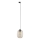 Chandelier on a string for 1-phase rail system ELIO 1xE27/15W/230V black/smoky beige
