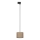 Chandelier on a string for 1-phase rail system TRACER 1xE27/15W/230V d. 20 cm black/brown