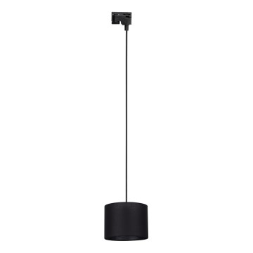 Chandelier on a string for 1-phase rail system TRACER 1xE27/15W/230V d. 20 cm black