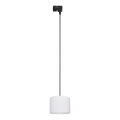 Chandelier on a string for 1-phase rail system TRACER 1xE27/15W/230V d. 20 cm black/white