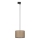 Chandelier on a string for 1-phase rail system TRACER 1xE27/15W/230V d. 30 cm black/brown