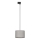 Chandelier on a string for 1-phase rail system TRACER 1xE27/15W/230V d. 30 cm black/grey