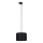 Chandelier on a string for 1-phase rail system TRACER 1xE27/15W/230V d. 30 cm black