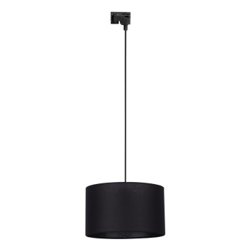 Chandelier on a string for 1-phase rail system TRACER 1xE27/15W/230V d. 38 cm black