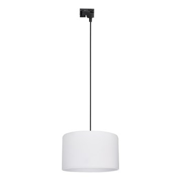 Chandelier on a string for 1-phase rail system TRACER 1xE27/15W/230V d. 38 cm black/white