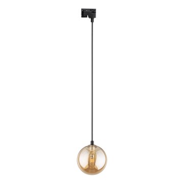 Chandelier on a string for 1-phase rail system TRACER 1xG9/8W/230V black/smoky brown