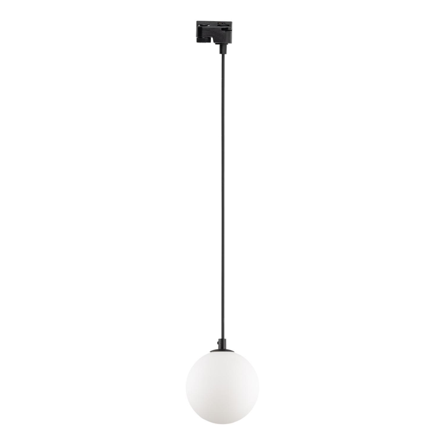 Chandelier on a string for 1-phase rail system TRACER 1xG9/8W/230V black/white