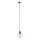 Chandelier on a string for 3-phase rail system CUBUS 1xE27/15W/230V black/clear