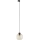 Chandelier on a string for 3-phase rail system CUBUS 1xE27/15W/230V black/smoky beige
