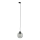 Chandelier on a string for 3-phase rail system CUBUS 1xE27/15W/230V black/smoky black