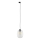 Chandelier on a string for 3-phase rail system ELIO 1xE27/15W/230V black/clear